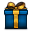 Gift Box » Blue icon